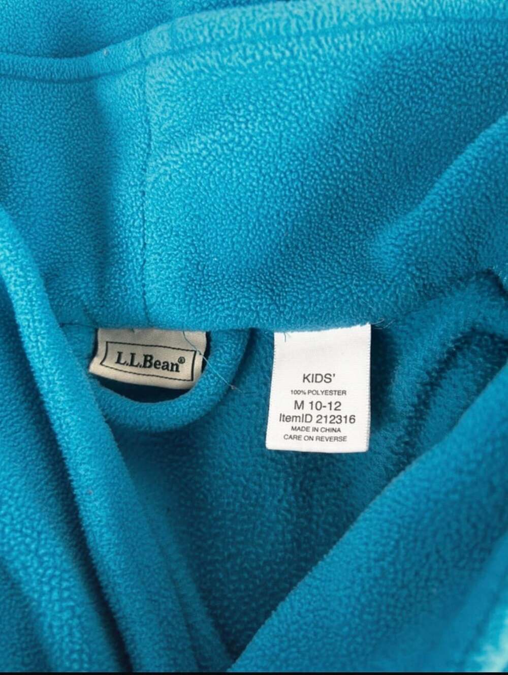 L.L. Bean Kids' Fleece Robe - Picture 3 of 3